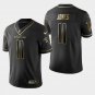 Falcons #11 Julio Jones Golden Edition Jersey - Black