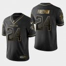 Falcons #24 Devonta Freeman Golden Edition Jersey - Black