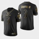 Ravens #3 Robert Griffin III Golden Edition Jersey - Black