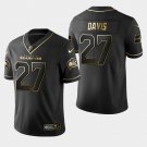 Seahawks #27 Mike Davis Golden Edition Jersey - Black