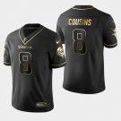 Vikings #8 Kirk Cousins Golden Edition Jersey - Black