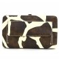 Ladies giraffe print flat wallet w/ green trim MG-238(GN) handbag BS150