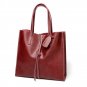 Women's bag shoulder leather shopping bag handbag simple and practical ladies big bag