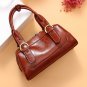 2018 new leather handbag retro handmade ladies shoulder handbag