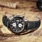 MEGIR Multi-function Men's Watch Casual Fashion Quartz Waterproof Leather Men's Watch