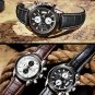 MEGIR Multi-function Men's Watch Casual Fashion Quartz Waterproof Leather Men's Watch