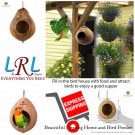 Natural Coconut Husk UNIQUE & Beautiful hanging Nesting Bird House For Cage