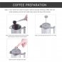 French Press X-Chef Double Filter Stainless Steel Coffee Maker Camping 1.5 Liter