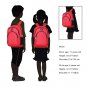 Backpack Kids Sturdy Red Schoolbags Back to School for Boys Girls Soft Polyester