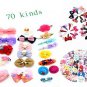 70Pcs Hair Clips with Bows Designed For Baby Toddler Young Girls Variety Styles