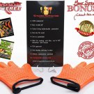 Spacial Grilling Gloves For Cooking Outdoors with Bonus Sticky Hooks & eBook