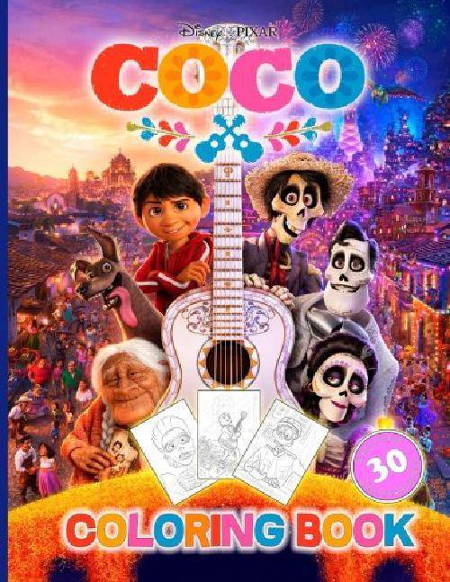 Original Coco Coloring Book Activity Exclusive quality Illustrations