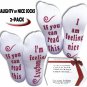 Funny Exclusive Xmas Gift Talking Socks IF YOU CAN READ THIS I'm NAUGHTY or NICE