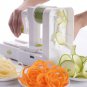 Practical Vegetable Spiral Slicer Zucchini Spaghetti Folding 5 Blades Spiralizer