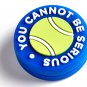 BusyBee Vibration Dampener with 6 Bring saying in Tennis World Ball Zipper Pouch