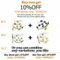 BusyBee Vibration Dampener with 6 Bring saying in Tennis World Ball Zipper Pouch