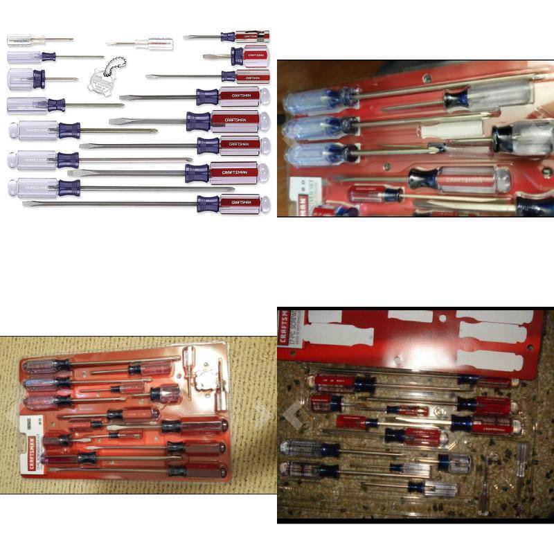 New PROFESSIONAL QUALITY Slotted Phillips Screwdriver Set with Butterfat Handles