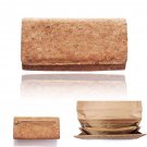 Unique Naturaism Cork Big Wallet Women Clutch Purse Zipper Inside Mobil Pocket