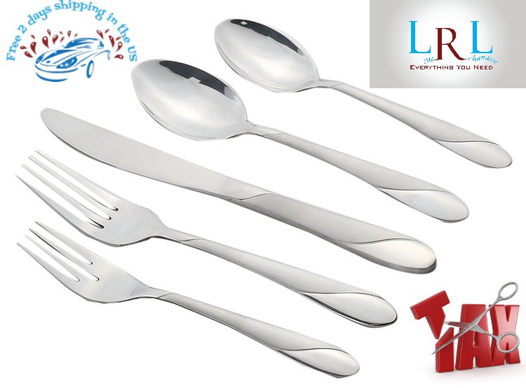 30pcs Elegant Stainless Steel Silverware Set Service For 6 Dishwasher Safe NEW