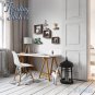 Set of 7 Floating Shelves Rustic Vintage Look Wood for Wall 3 Square and 4 Small
