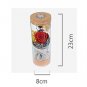 Elegant Lowing Preserved Red Rose in a Glass Fresh Flower Glowing Colorful + RC