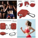High QUALITY AirPods Case 7 In 1 Accessories Kit Protective Silicone Cover Red