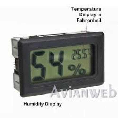 Digital Mini Instant Read Temperature Fahrenheit & Humidity Gauge Thermometer