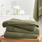 6-Piece Towel Set High Quality Blended Egyptian Cotton for Bath 600 Grams Moss