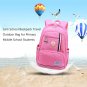 Back to School Bag Girls Backpacks Bookbag for Primary Middle High School Pink