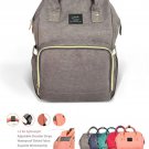 Diaper Bag Multi-Function Waterproof Travel Backpack Nappy Bags in Lovely Grey
