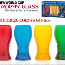 4 Unique Shaped Color Drinking Glass The Official Russia 2018 World Cup Trophy