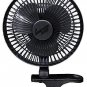 Clip-On Fan 6inch Portable Oscillating Small Table Desk Fan Swivel Quiet Speed 2
