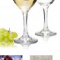 New Set of 2 Decorative Valentine Wine Glasses - I Love You To The Moon and Back