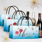 Cheers Wine Gift Bags Designer Set of 3 Perfect for the Holidays and New Years