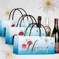 Cheers Wine Gift Bags Designer Set of 3 Perfect for the Holidays and New Years