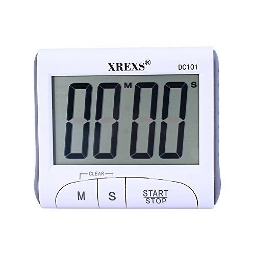 XREXS Large Display Countdown Up Clock Digital Kitchen Timer Magnetic With Stand