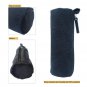 Portable Heavy Canvas Stationery Stylish Pencil Bag and Practical Zipper Black