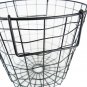 NEW Black Stackable Metal Utility Decorative Bin Perfect Basket for Home Storage