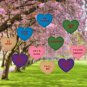 Romantic Valentine's Lawn Decoration Hanging Hearts Perfect Gift to Surprise Her