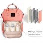 Diaper Bag Multi-Function Waterproof Travel Backpack Nappy Bags in Light Grey