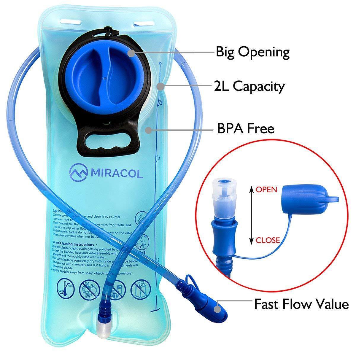 Hydration Backpack 2L Water Bladder Thermal Insulation Pack Outdoor