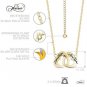 Unique Double Gold Plated Silver Interlocking Heart Necklace Best MotherDay Gift