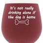 Best Birthday Gifts For Pet Lover or Owner If The Dog Is Home Funny Wine Glass