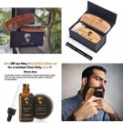Men's Handmade Wooden Comb 100% Boar Bristle Brush and CaretylingStylingShaping