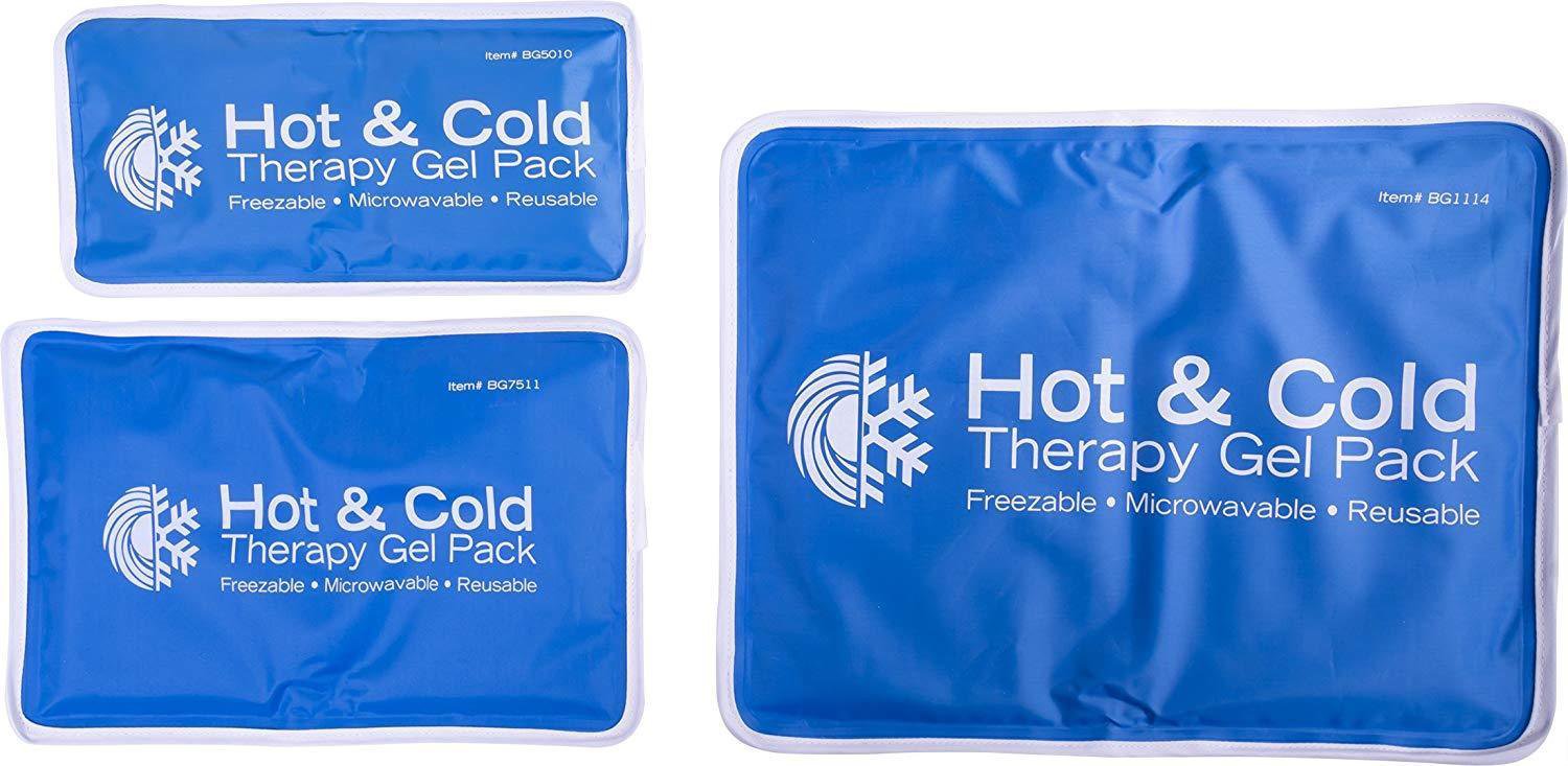 Medium Cold Therapy Pad Reusable Gel Ice Pack Pain Relief Sport Back ...