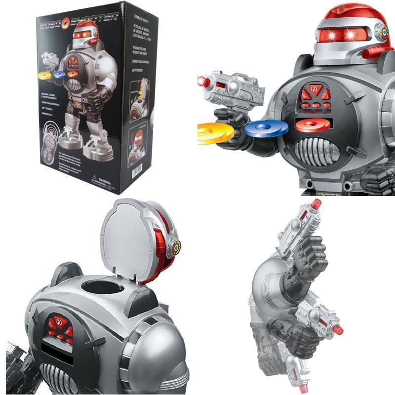 Funny Thinkgizmos Remote Control Robot Fires Discs, Dances, Talks Xmas Gift For
