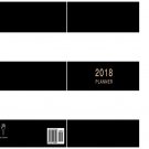 Elegant 2018 Planner Paperback Black & White Stripes Weekly Planner Organizer