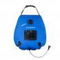 5.28 Gallon Solar Shower Great for Outdoor Activity Blue with Thermometer Gauge