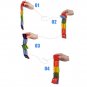 2PCS Colorful Wooden Jacob's Ladder Classic Style Perfect Developer Toy for Kids