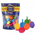 Zion Judaica Medium Plastic Hanukkah Dreidels with English Transliteration 30 PC